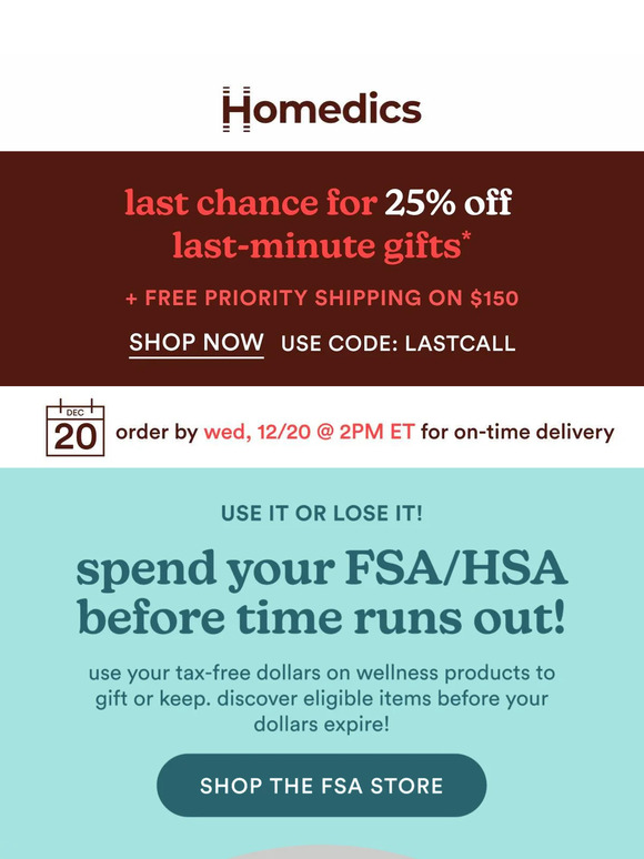 FSA HSA Eligible Products - Homedics