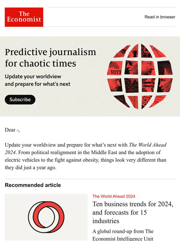 The Economist De Inside The World Ahead 2024 Ten business trends for