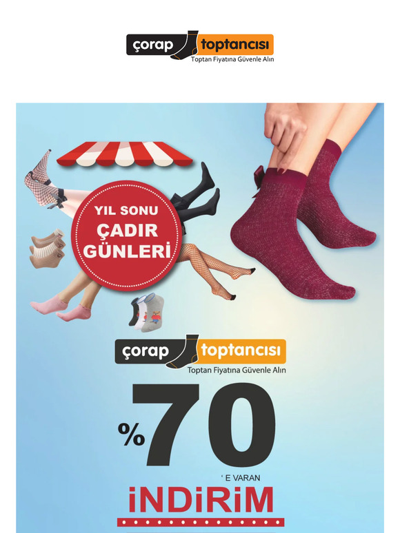 🤩 Yıl Sonu Çadır Günleri Başladı! %70'e Varan İndirimler... 🧦