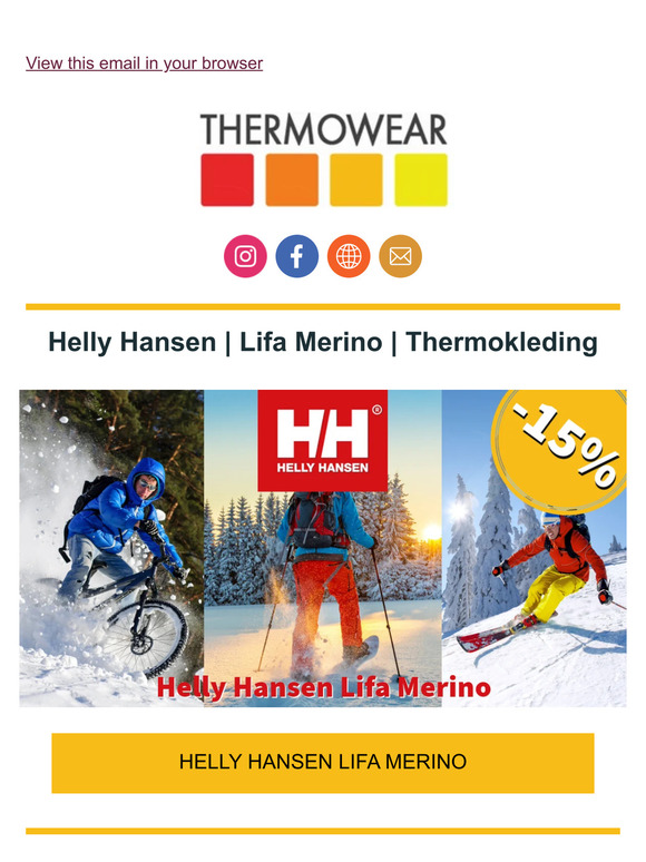 Thermokleding actieweek: pak je korting!