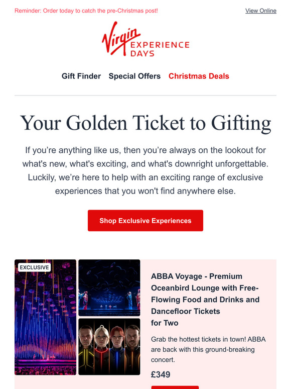 Just landed 🎁 ABBA Voyage, Harry Potter, Fortnum & Mason and more