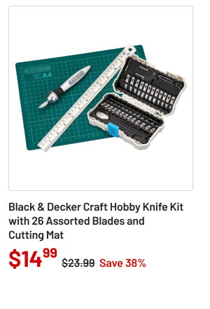 Black & Decker craft hobby knife kit
