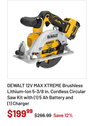 DEWALT 12V MAX XTREME saw kit