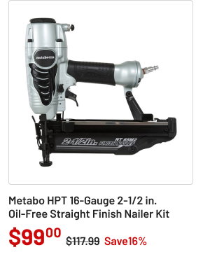 Metabo HPT 16 gauge nailer kit