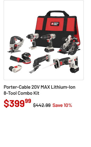Porter-Cable 20V MAX 8 tool combo kit