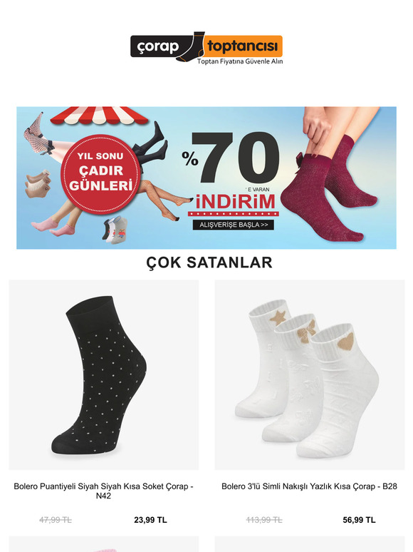 Çadır Günlerinde %70'e Varan İndirimleri Kaçırma 🧦