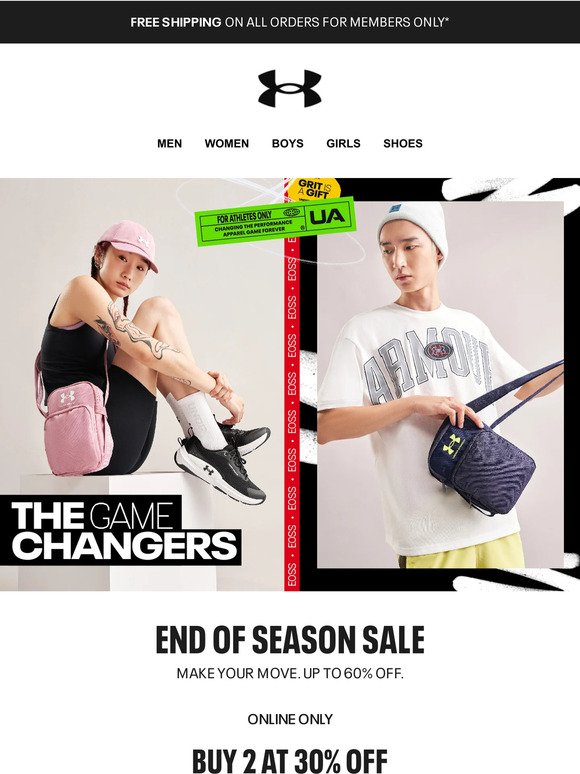 End Of Season Sale. Your style in sports.