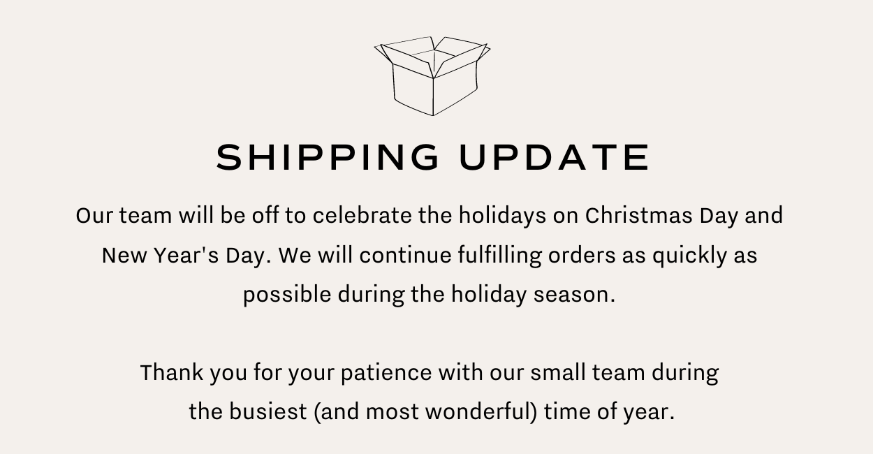 Shipping update.