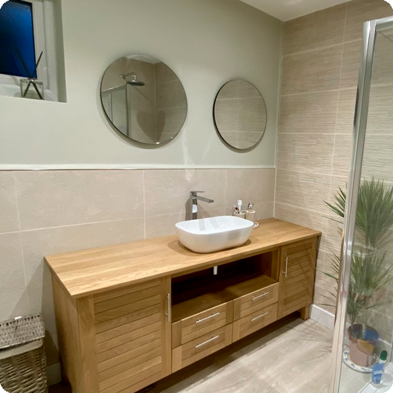 Cream tiles