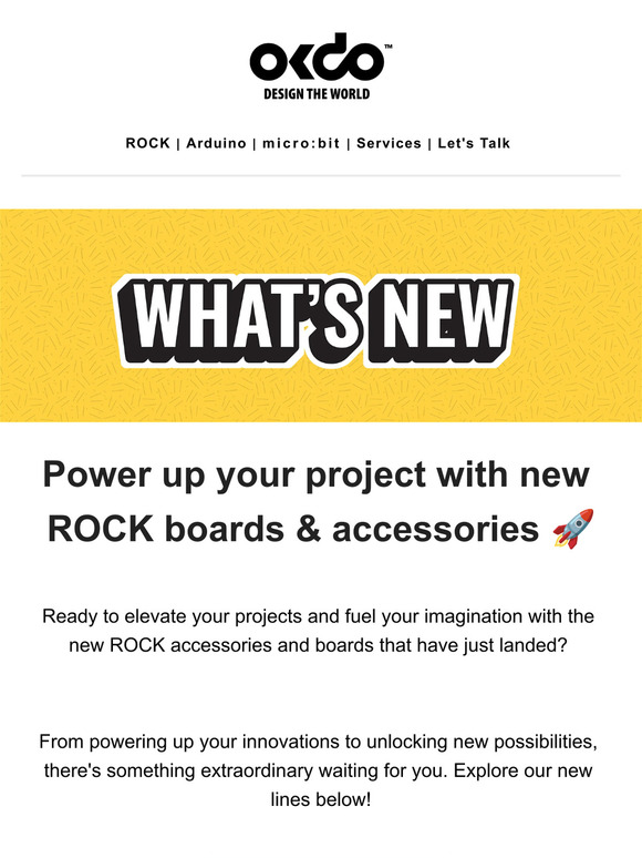 NEW IN 🔥: Supercharge Your Projects with ROCK Accessories & Boards!