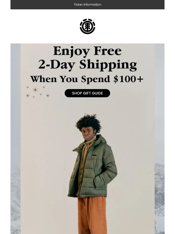 Free 2-Day Shipping On Orders $100+