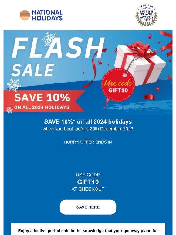 Flash Sale! Enjoy 10% off everything use code...