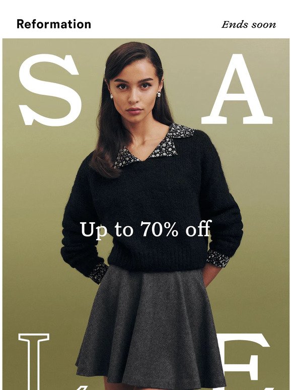 SALE’S UP TO 70% OFF