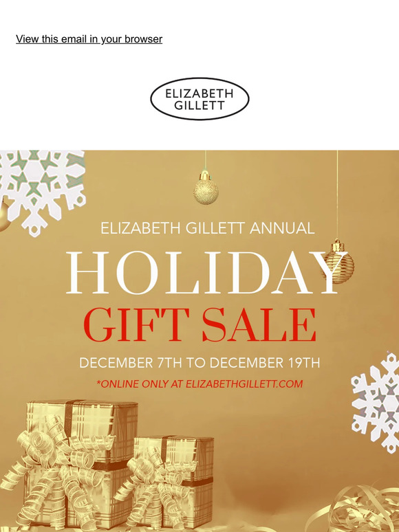 Holiday Gift Sale Last Days!!