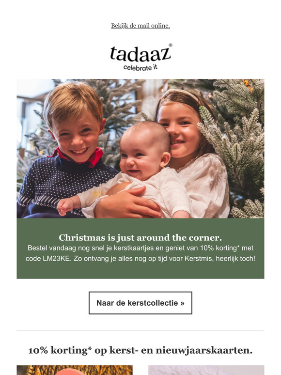 Tot 25% korting op je kerstbestelling. ✨