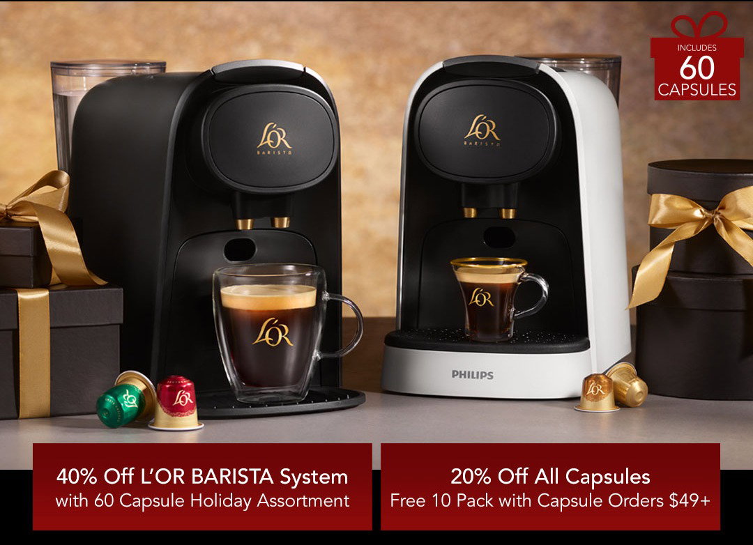 L'OR BARISTA System Satin Blanc & Frother Bundle