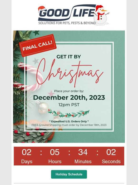 🎅 Hurry! 🎅 Last Call - Order Now to Get It Before Christmas!