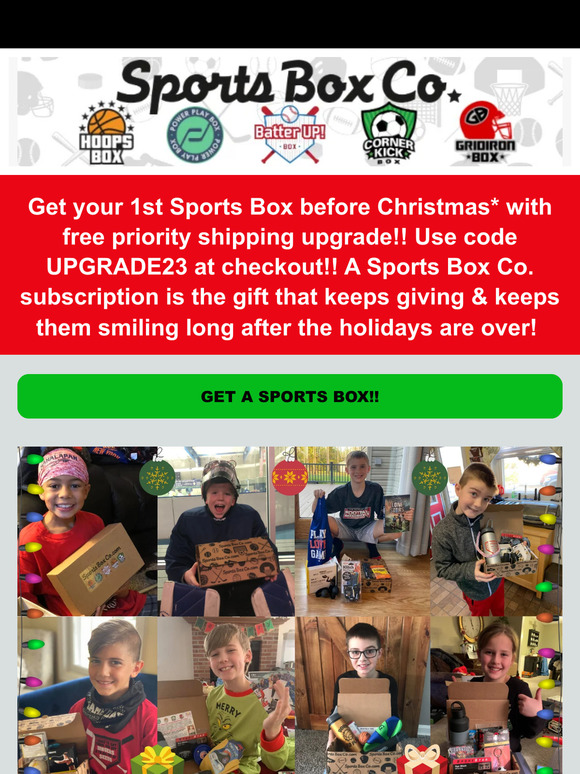 There's still time to get a Sports Box by Christmas!