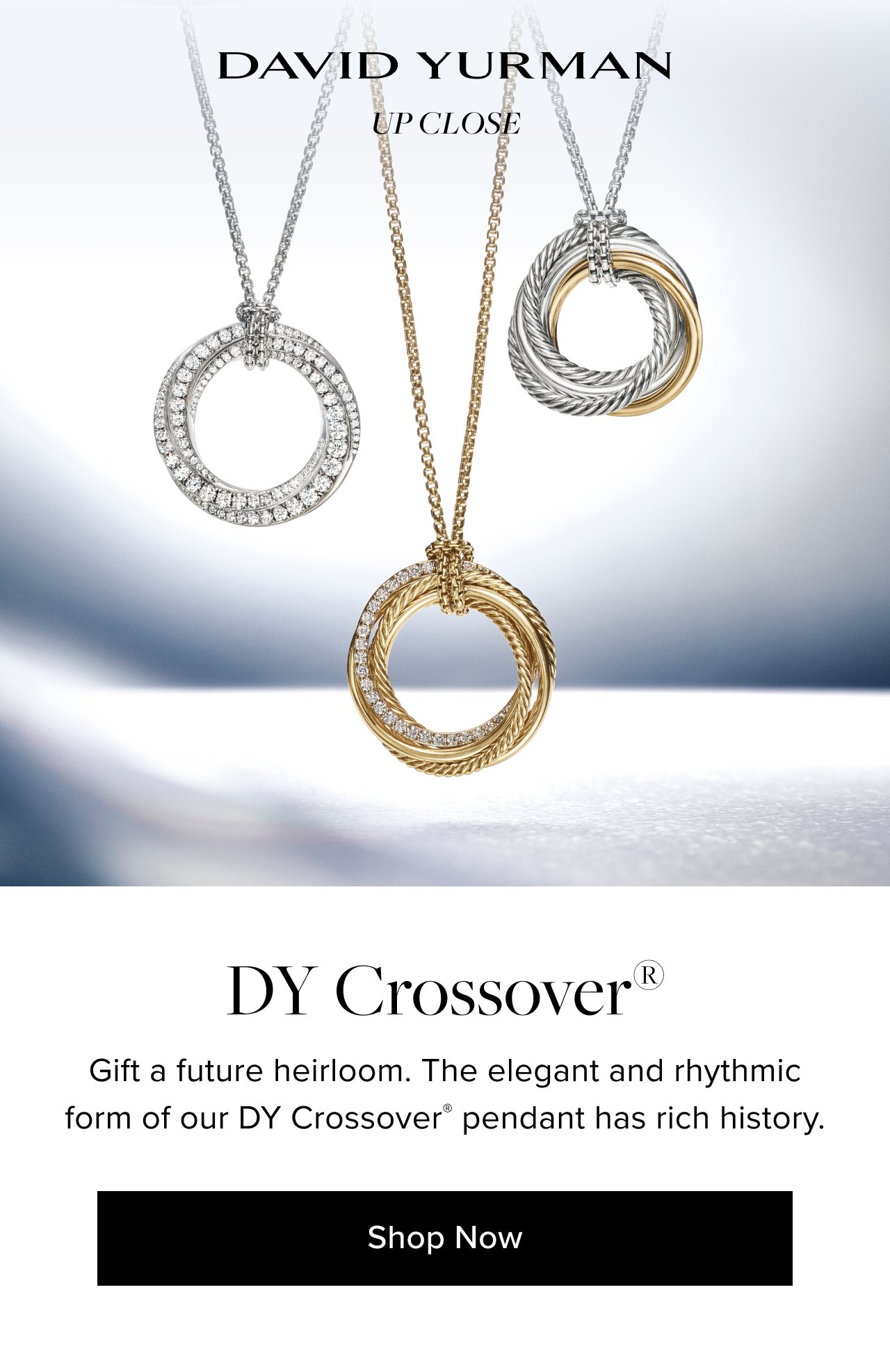 David Yurman 14kt Yellow Gold And Sterling Silver Crossover Necklace -  Farfetch