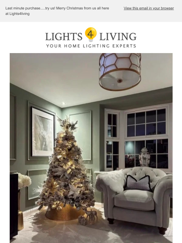 Merry Christmas and Thank You from Lights4living 🎄