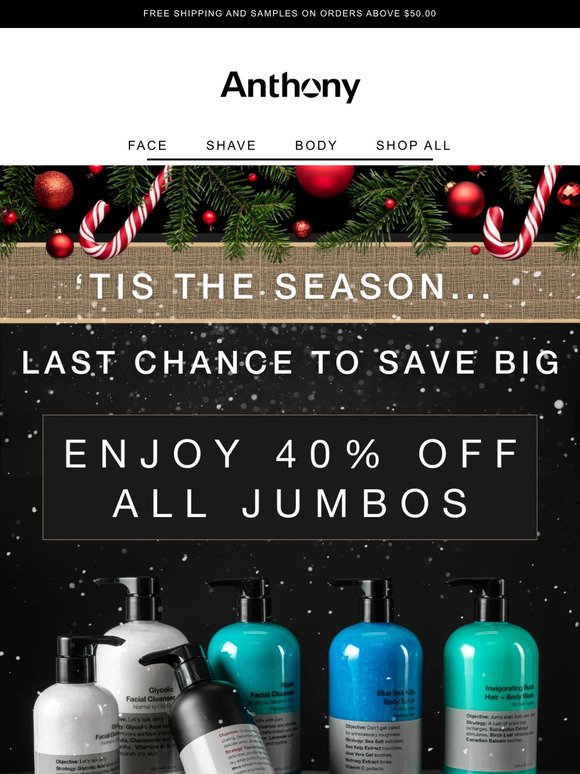 Last chance for 40% off jumbos