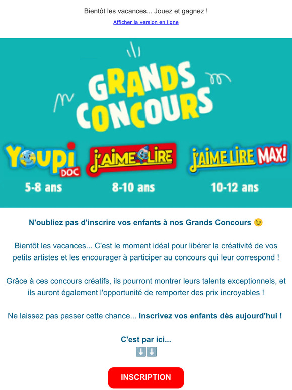 [CONCOURS] Profitez des congés pour y participer !