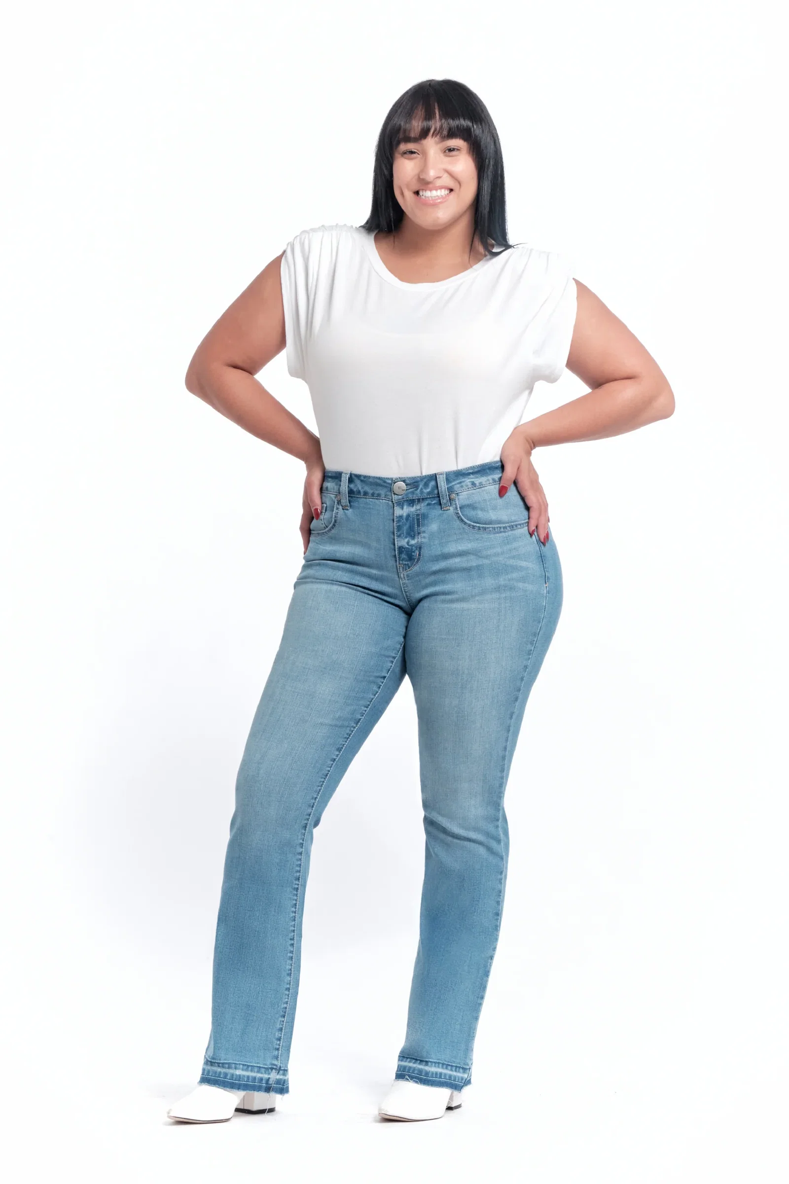 Image of Curvy Vintage Slim Boot in Tamar