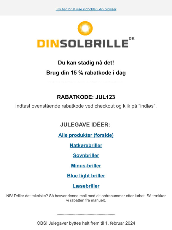 Sidste Udkald: Køb Julegaver i dag