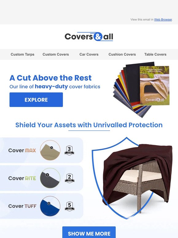 Guardian of Quality: Heavy-Duty Covers for All Your Needs!