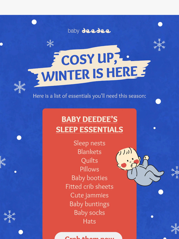 Warm your baby up with extra layers this winter