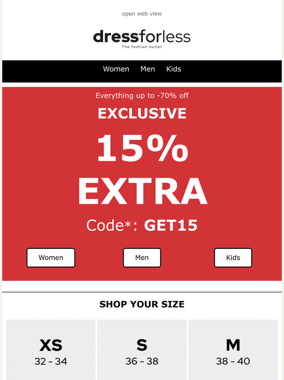 Exclusive: 15% EXTRA off EVERYTHING!