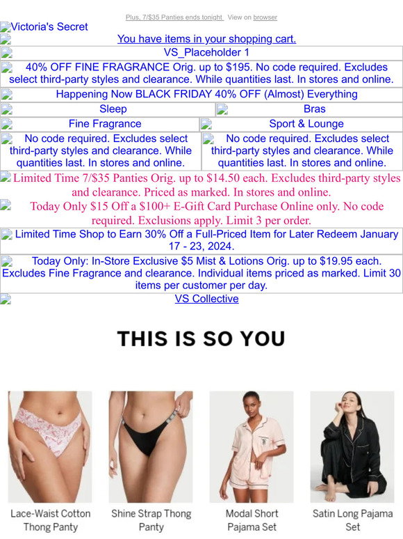Victoria's Secret PINK Underwear 10/$39 (Just $3.90 Each)