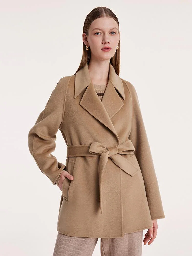 Image of Mulberry Silk Wool Double-Faced Coat