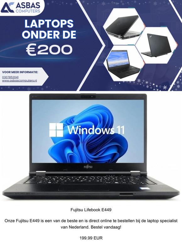 💻 Laptops voor minder dan 200 euro 💻