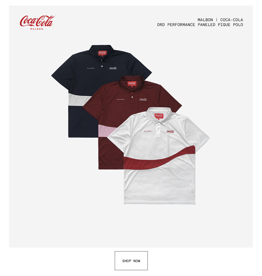 【MALBON】 [MALBON X COCA-COLA] Logo T-shirt / 追跡付 Malbon x Coca-Cola | HOMEBRED