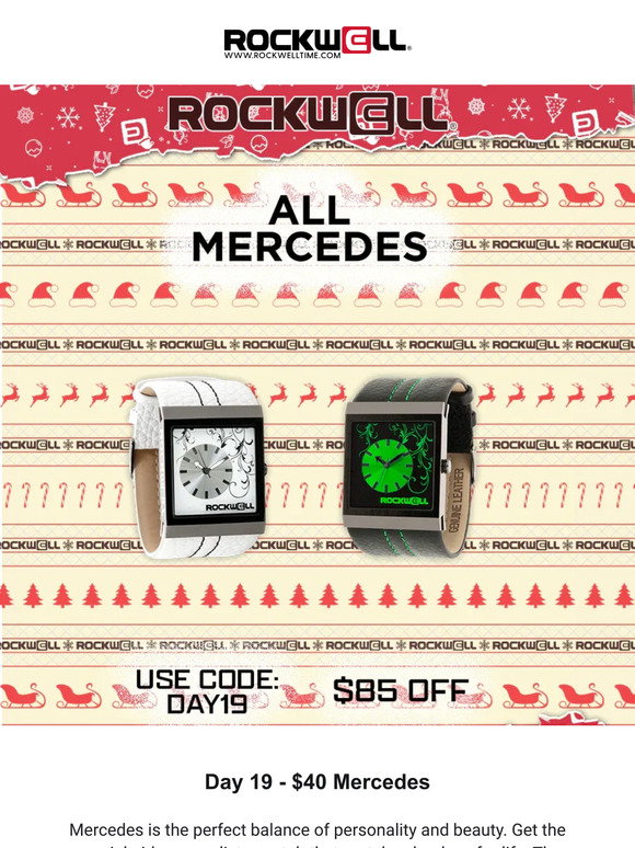 Rockwell Mercedes Pink/White Watch
