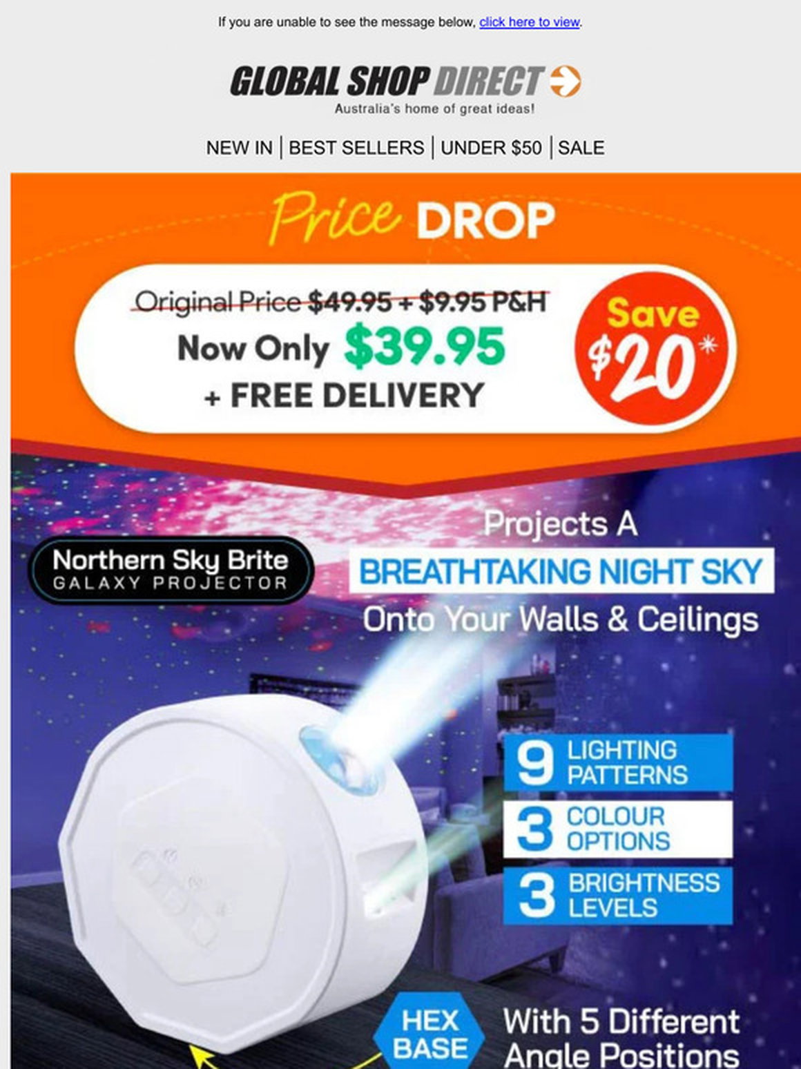 PRICE DROP: Northern Sky Brite Now Only $39.95!