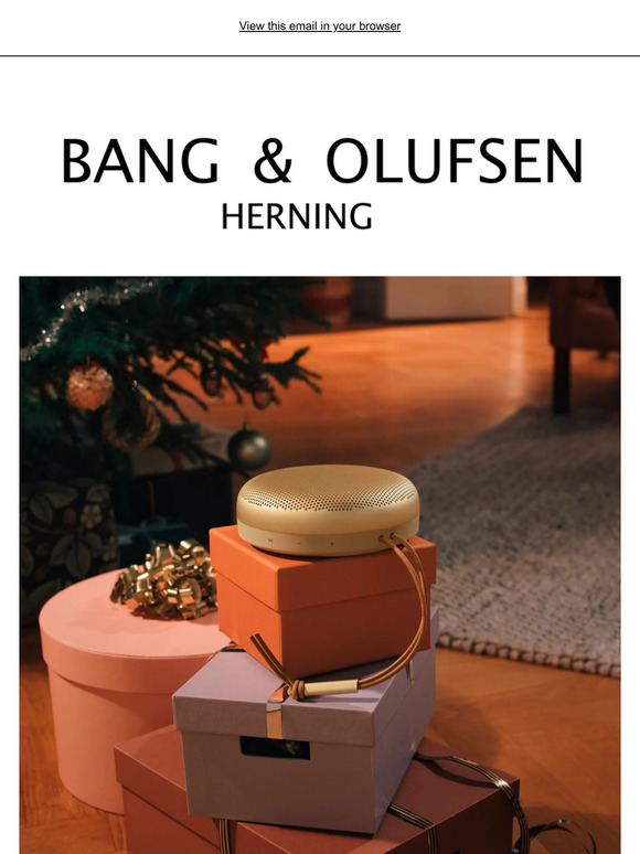 Få en uforglemmelig jul med gaver fra Bang & Olufsen
