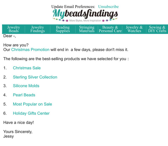 Mybeadsfindings December Trends
