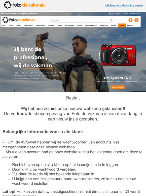 Wij hebben een nieuwe website!