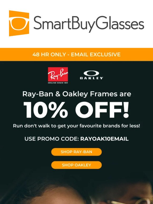 Save on Ray-Ban & Oakley 😎