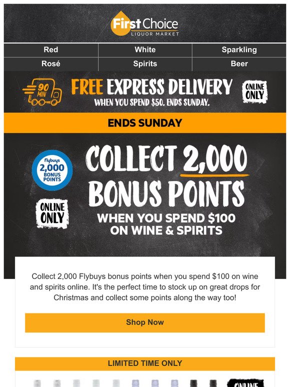 —, collect 2,000 bonus points with your drinks