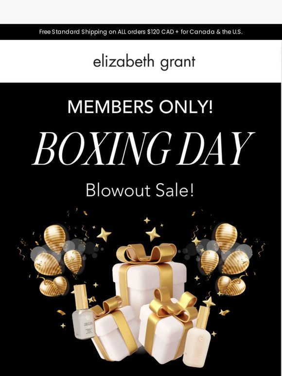 Members-Only Boxing Day Blowout: Up to 75% Off