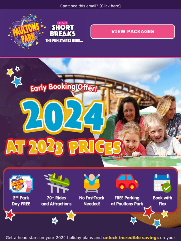 Paultons Breaks 2024 Breaks at 2023 Prices 🤩 Milled