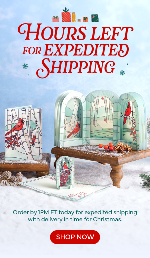 Lovepop Cards Hours left for expedited Christmas shipping! Milled