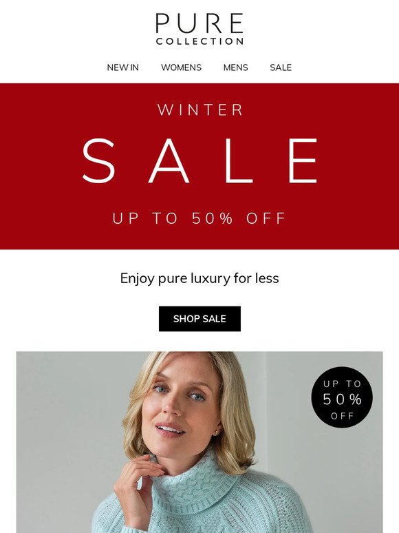 Up To 50% Off | Winter Sale Now On