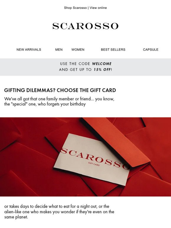 Gifting dilemmas? Choose the Gift Card 💌