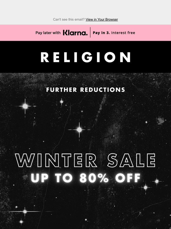 WINTER SALE / Up to 80% off ❄️