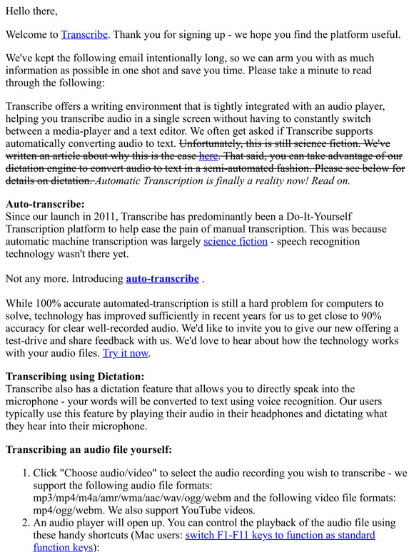 Say goodbye to your transcription woes