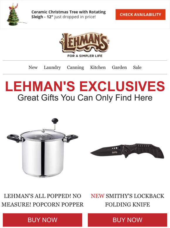 lehman's hardware & appliance Lehman's Exclusives Great Gifts You Can
